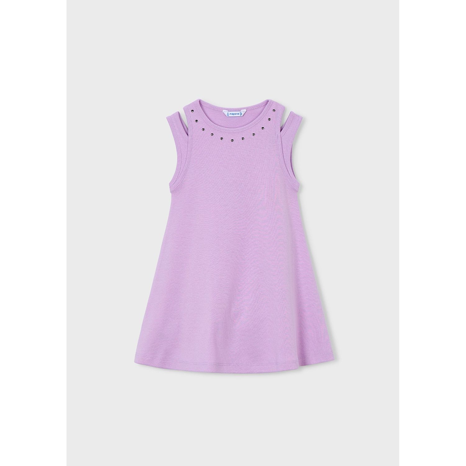 LILAC KNIT DRESS CUTOUT SLEVELESS / 3938-092