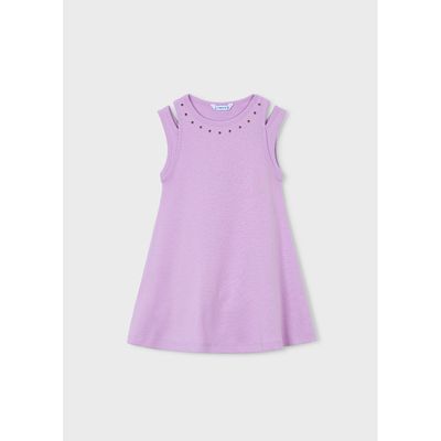 LILAC KNIT DRESS CUTOUT SLEVELESS / 3938-092