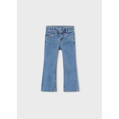 MEDIUM BLUE DENIM FLARED PANT / 3586-027