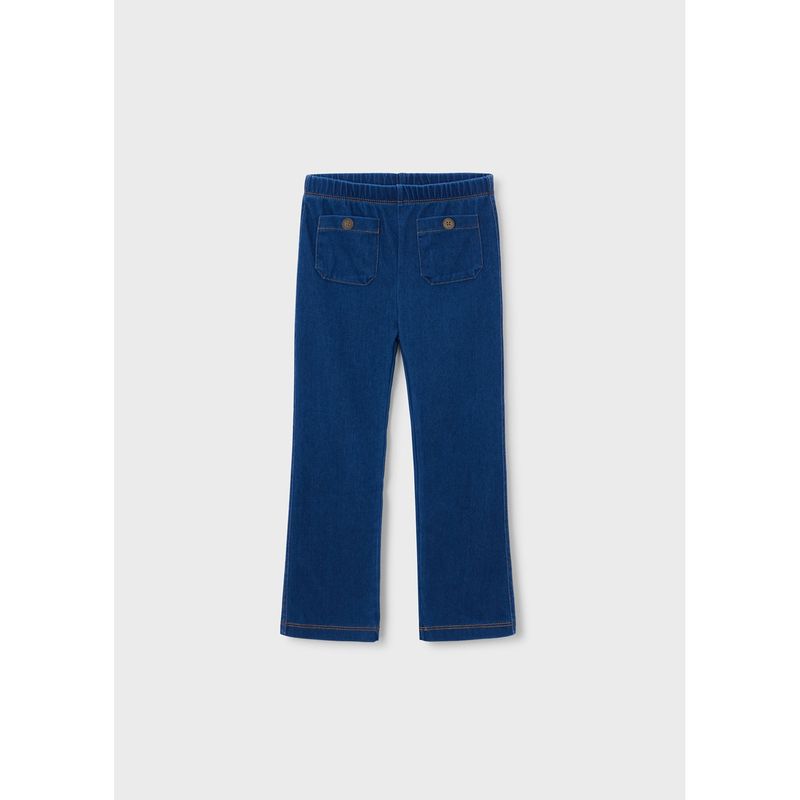 DARK BLUE DENIM LEGGING W/POCKETS / 3721-082