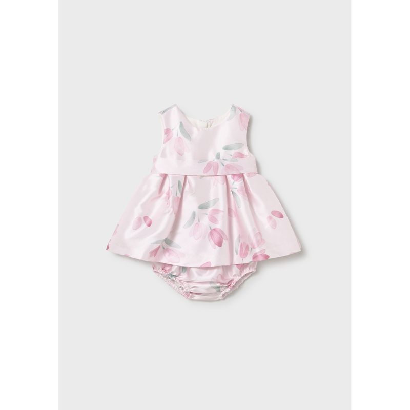 2PC ROSE DRESS & PANTIES TULIP PRINT / 1881-004