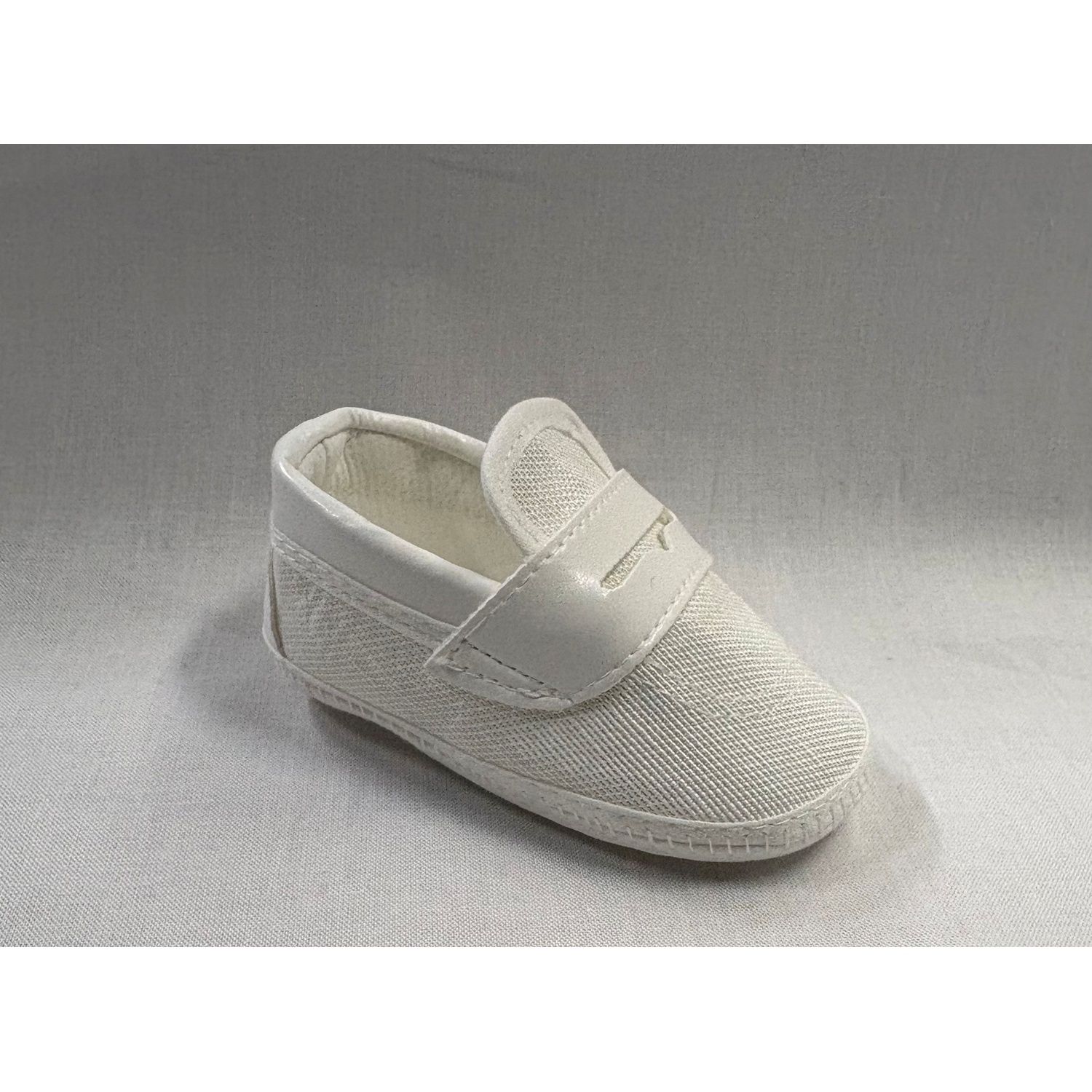LIGHT GREY SLIP ON SHOE LEATHER TRIM / AP2635/SC/1027
