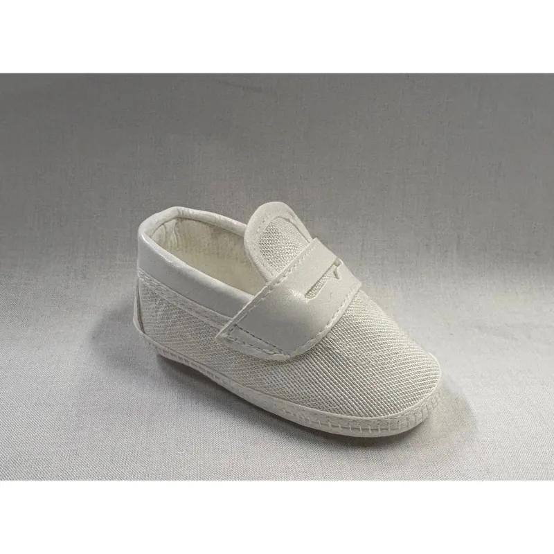 LIGHT GREY SLIP ON SHOE LEATHER TRIM / AP2635/SC/1027