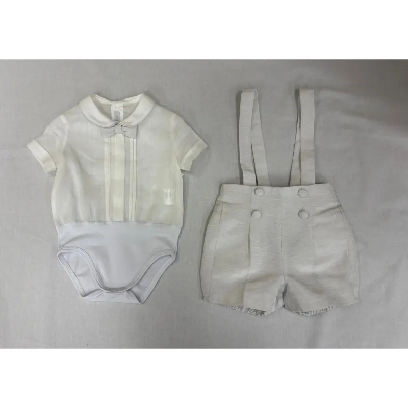 2PC LIGHT GREY SHORTS & ONZIE SHIRT RIBBED EFFECT / A3410/BE/BRBY/1027 2PC LIGHT GREY SHORTS & ONZIE SHIRT RIBBED EFFECT / A3410/BE/BRBY/1027