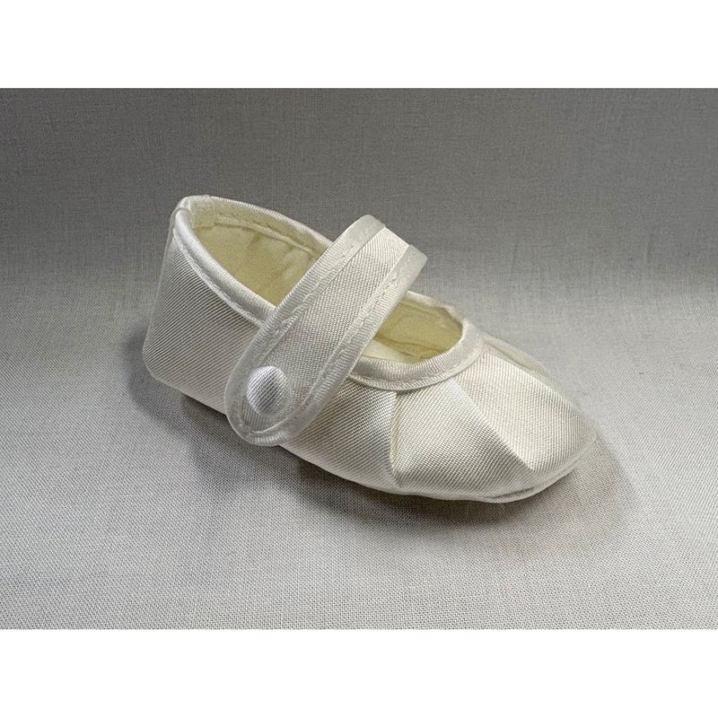 WHITE MARY JANE SHOE PLEATED FRONT SATIN TRIM / AP2654/SC-90