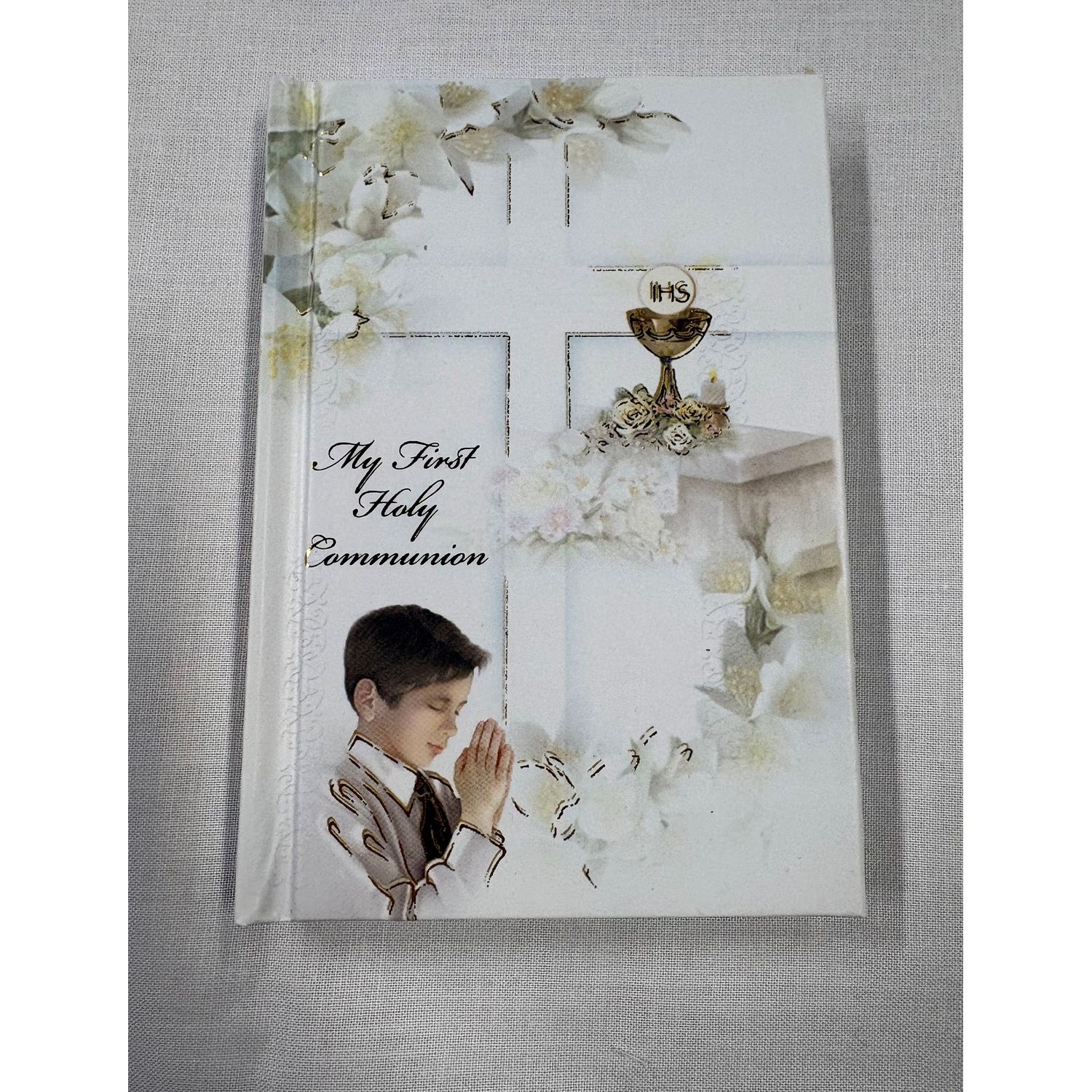BOY COMMUNION MISSAL WHITE MODERN / 0