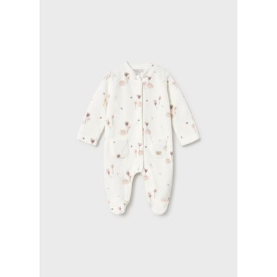 CREAM SLEEPER BROWN PRINT FRONT CLOSURE / 2761-057