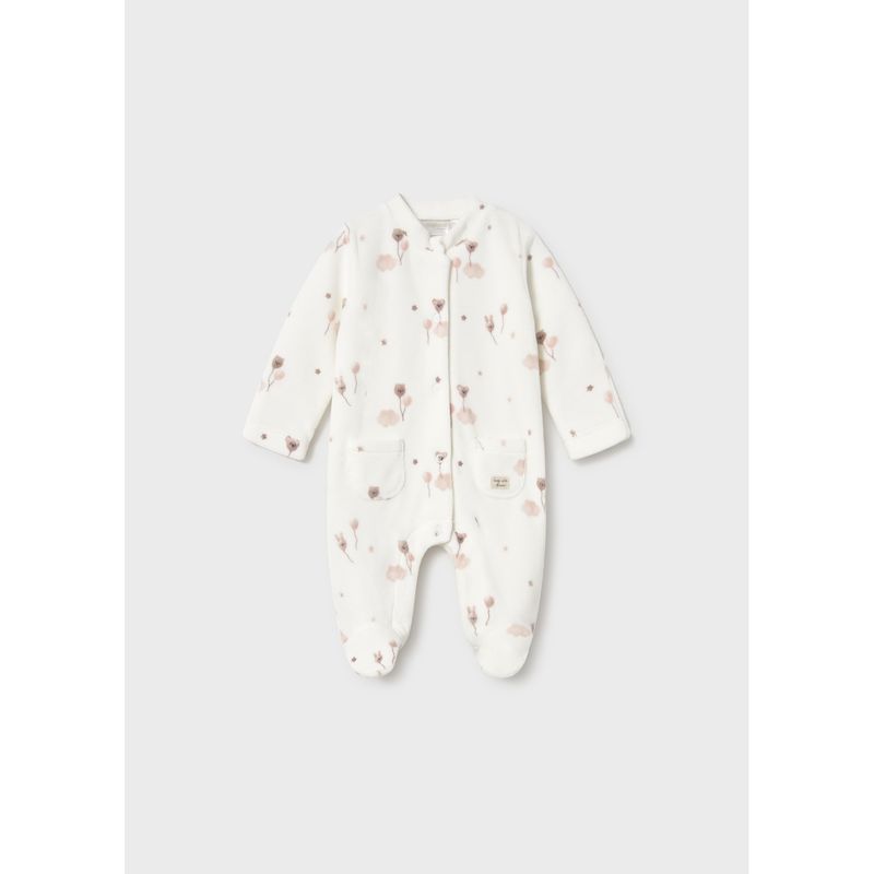 CREAM SLEEPER BROWN PRINT FRONT CLOSURE / 2761-057