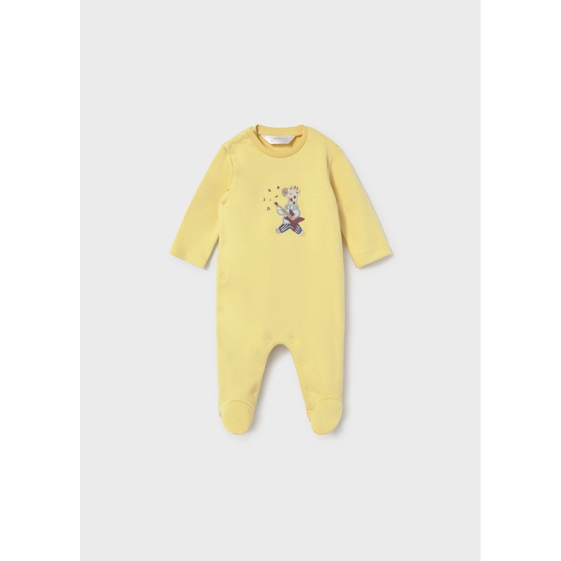 YELLOW SLEEPER SINGING ANIMAL APPLIQUE / 2767-087A