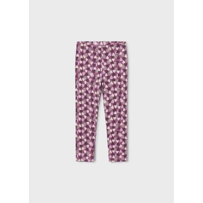 VIOLET PRINTED LEGGING HEARTS / 4701-070