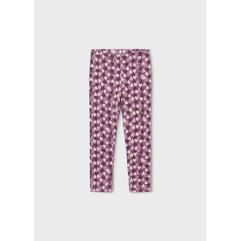 VIOLET PRINTED LEGGING HEARTS / 4701-070