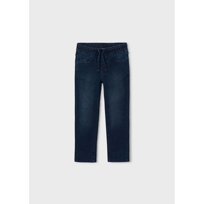 BLUE BLACK DENIM JOGGER PANT / 4503-031