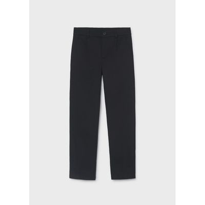 BLACK PANT CHINO RELAXED FIT SLIGHT STRETCH / 7516-096
