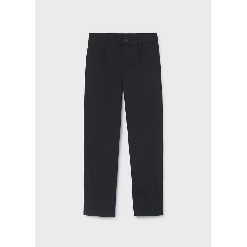 BLACK PANT CHINO RELAXED FIT SLIGHT STRETCH / 7516-096