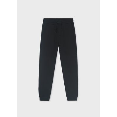 BLACK SWEAT PANT WITH CUFF / 705-049