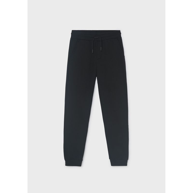 BLACK SWEAT PANT WITH CUFF / 705-049