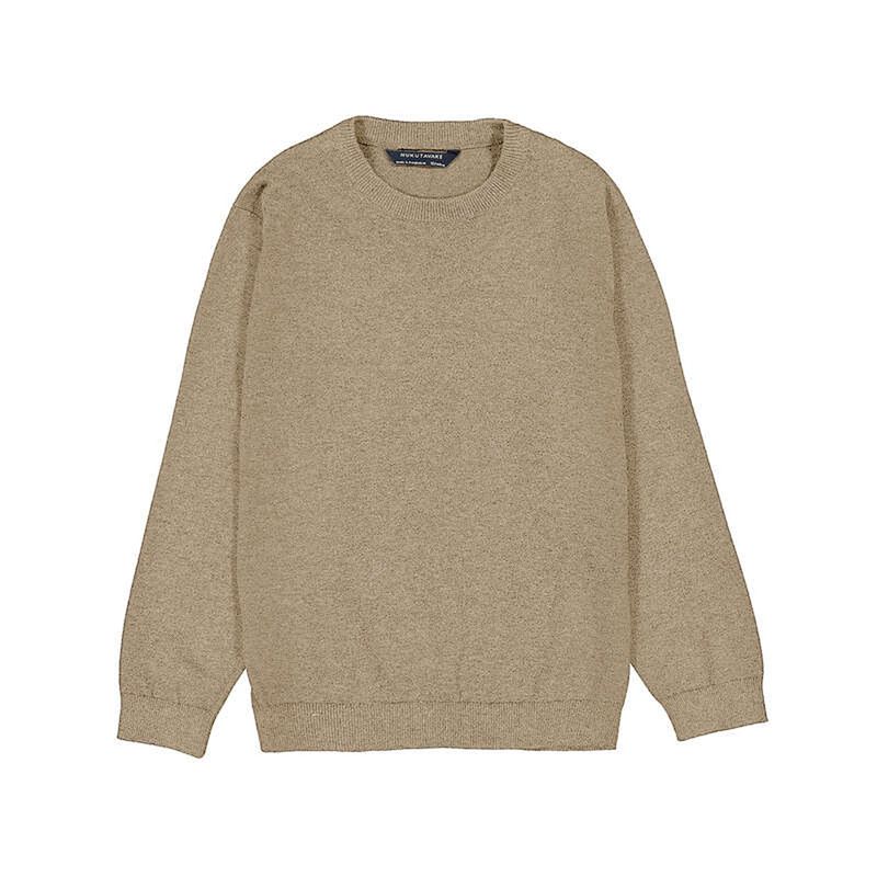 TAUPE KNIT SWEATER LIGHT BROWN / 354-023