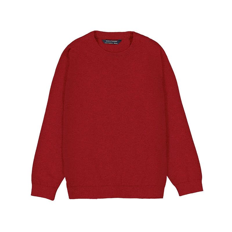 RED KNIT SWEATER BASIC / 354-024
