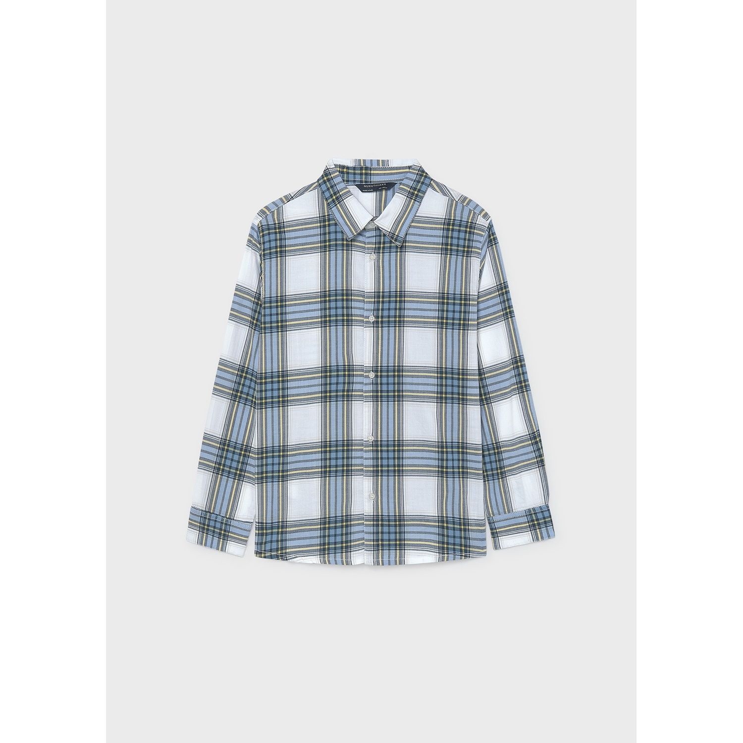 SKYBLUE CHECK SHIRT LONG SLEEVE / 7108-072