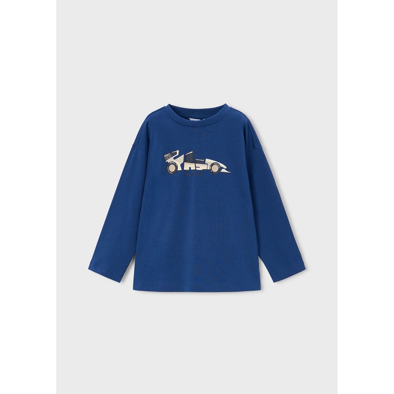 ATLANTIC BLUE TSHIRT RACECAR PRINT LONG SLEEVE / 4019-053