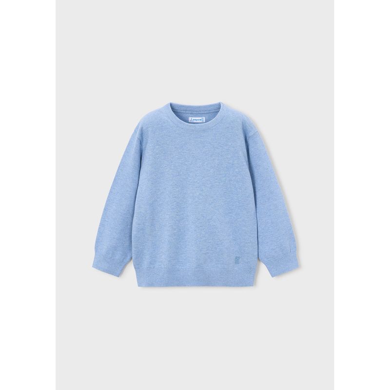 BLUE KNIT SWEATER LONG SLEEVE / 323-017