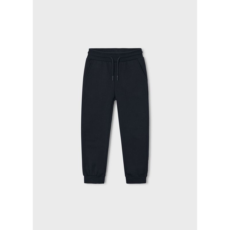 BLACK SWEAT PANT CUFFED / 725-065