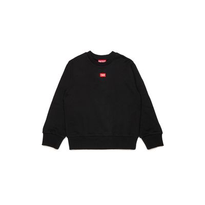 BLACK SWEATER RED D PATCH LONG SLEEVE / J02629-K900