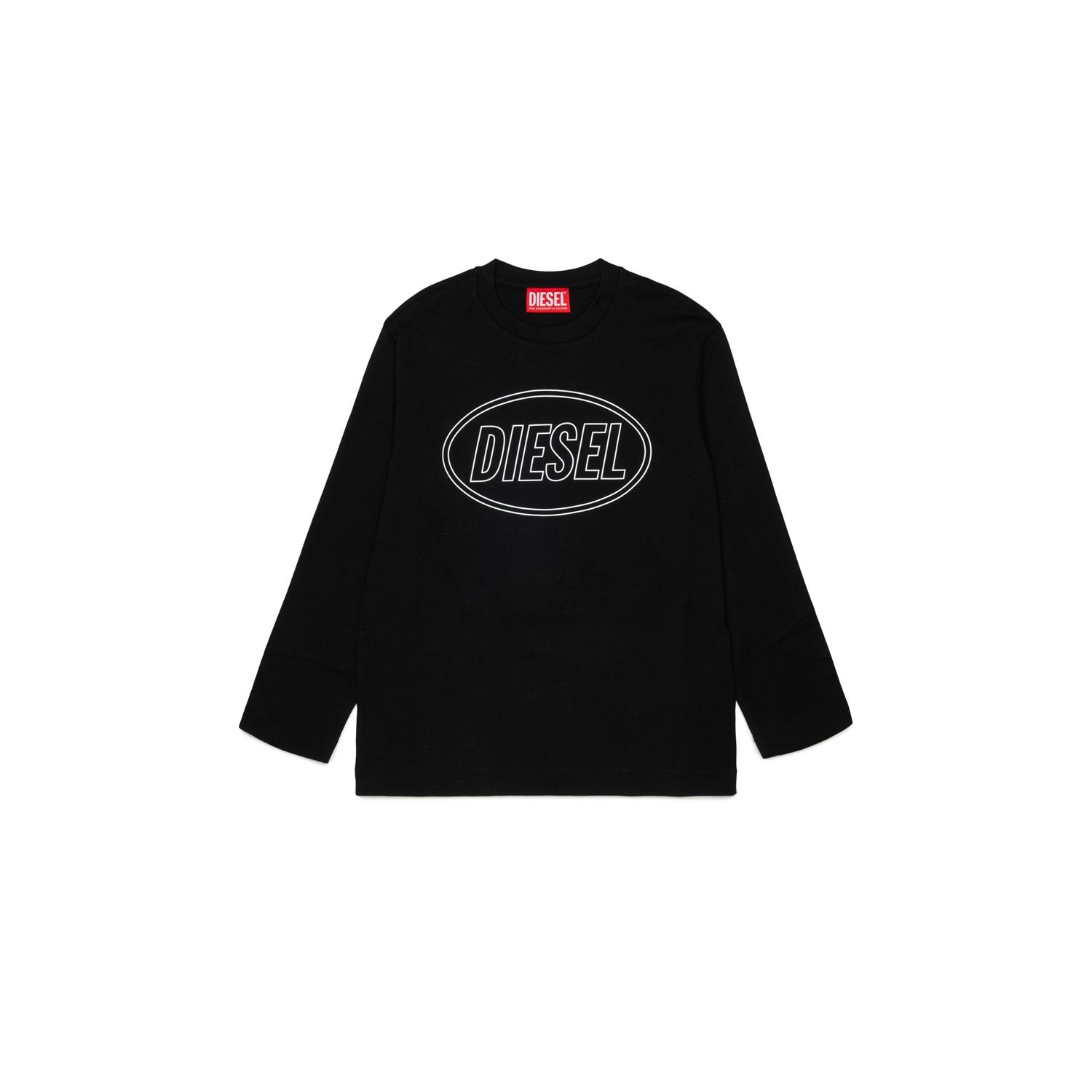 BLACK TSHIRT WHITE DSL LOGO LONG SLEEVE / J03037-K900
