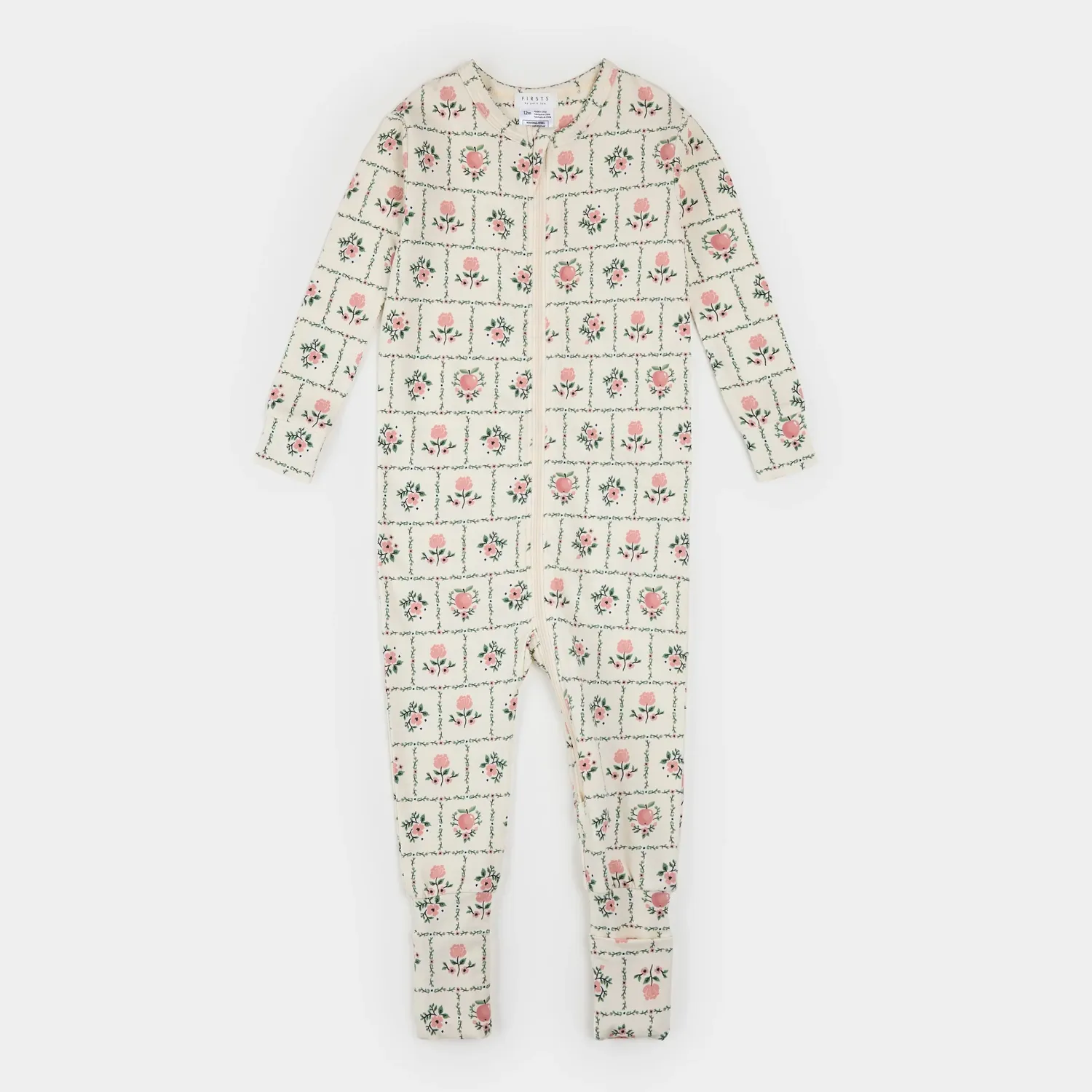 SLEEPER CONVERTIBLE SQUARE GREEN COUNTRY PRINT FRONT CLOSURE / 26FGL33Q09/B