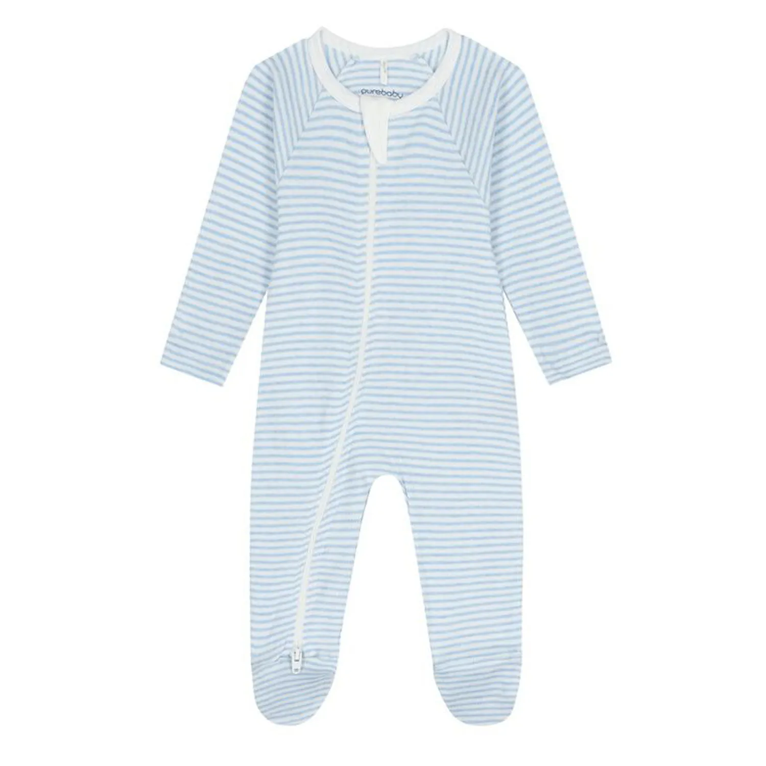 BLUE & WHITE STRIPE SLEEPER 2WAY FRONT CLOUSURE / PP1029ES BLUE & WHITE STRIPE SLEEPER 2WAY FRONT CLOUSURE / PP1029ES