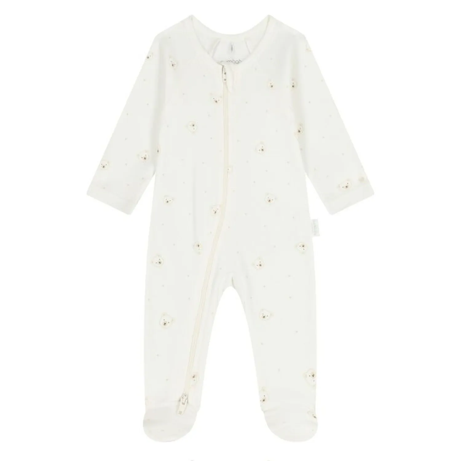 OFF WHITE SLEEPER BEAR FACE PRINT 2WAY FRONT CLOSURE / PP1029ES