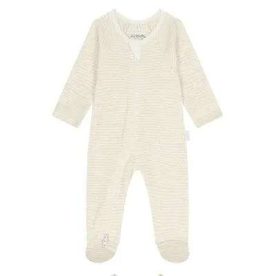 VANILLA & BEIGE STRIPE 2WAY FRONT CLOSURE / PP029ES