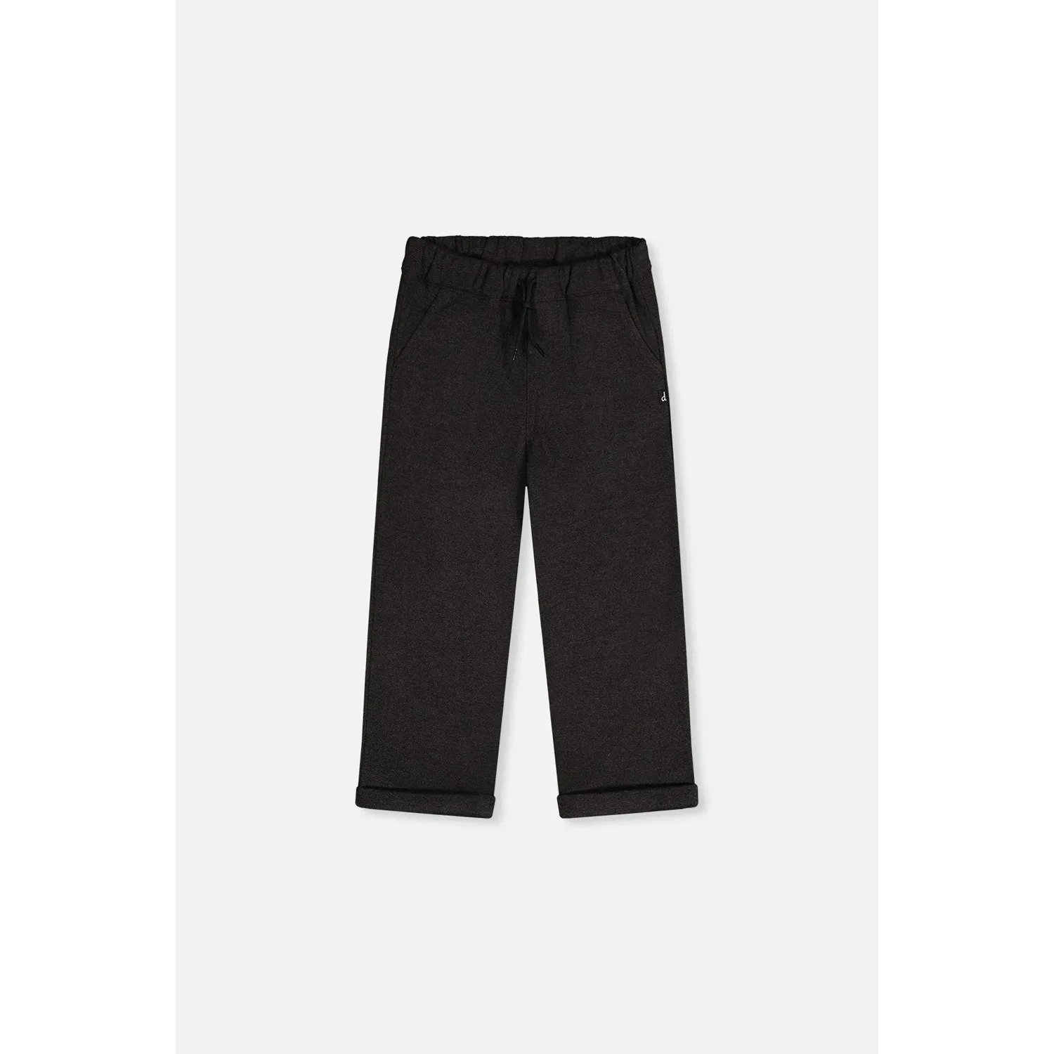 BLACK STRETCH TWILL PANT / 20OB21-09990