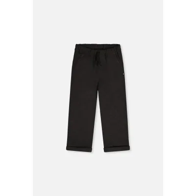 BLACK STRETCH TWILL PANT / 20OB21-09990