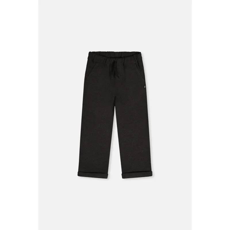 BLACK STRETCH TWILL PANT / 20OB21-09990