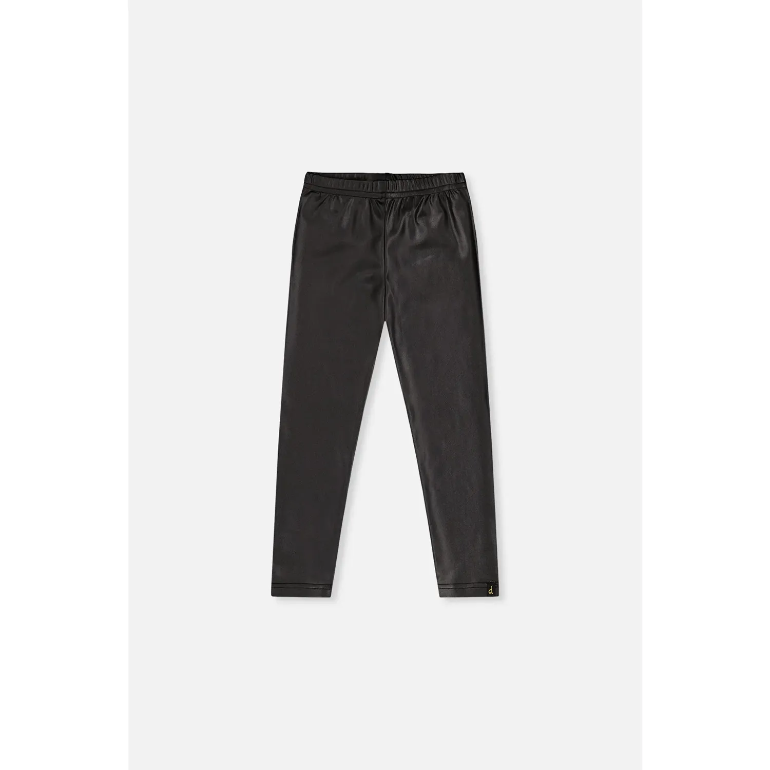 BLACK PLEATHER LEGGING / J20Q60-09990