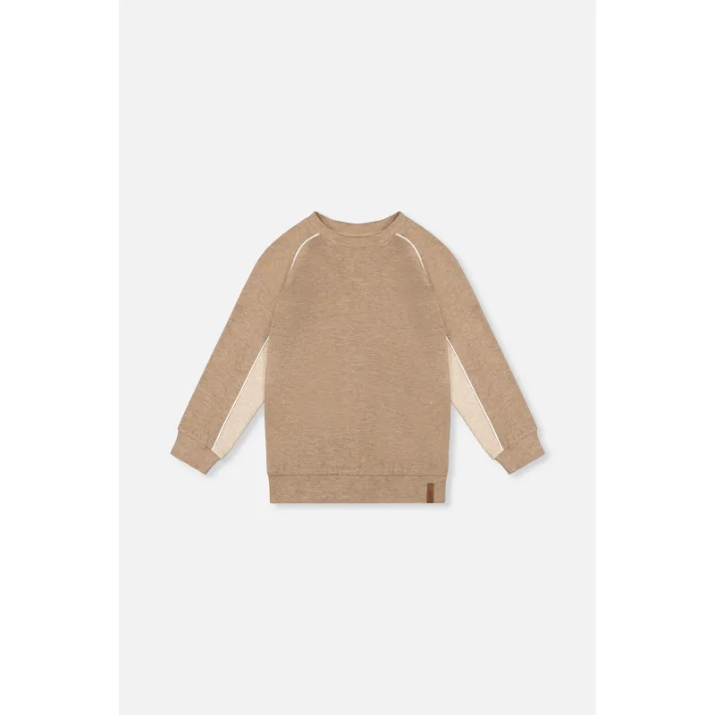 TAUPE KNIT SWEATER RAGLAN SLEEVE BEIGE / J20U09-09540