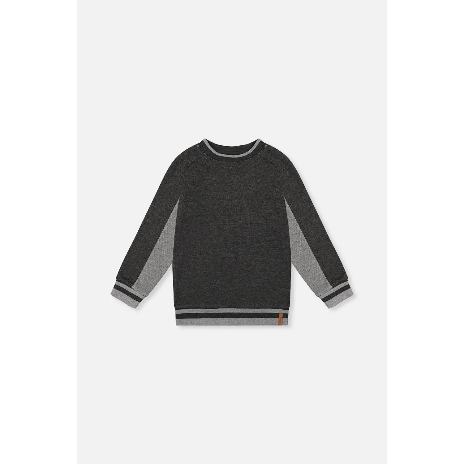 CHARCOAL GREY SWEAT TOP GREY STRIPE / J20U39-01970