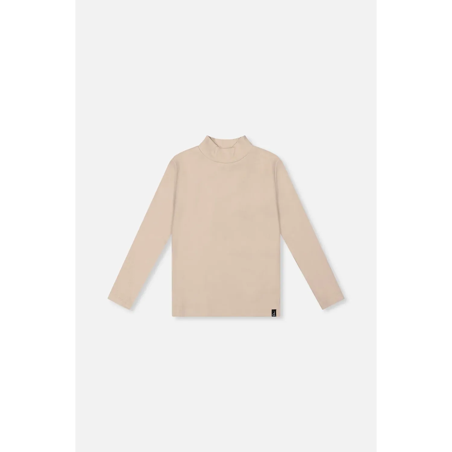 BEIGE MOCK NECK TOP LONG SLEEVE / J20YG71-01160