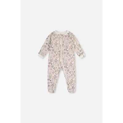 CREAM SLEEPER LILA FLOWER PRINT 2WAY ZIP CLOSURE / J20PA40-2J234