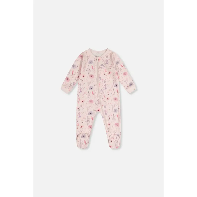 PINK SLEEPER FLOWER GARDEN PRINT 2WAY ZIP CLOSURE / J20PA40-2J235