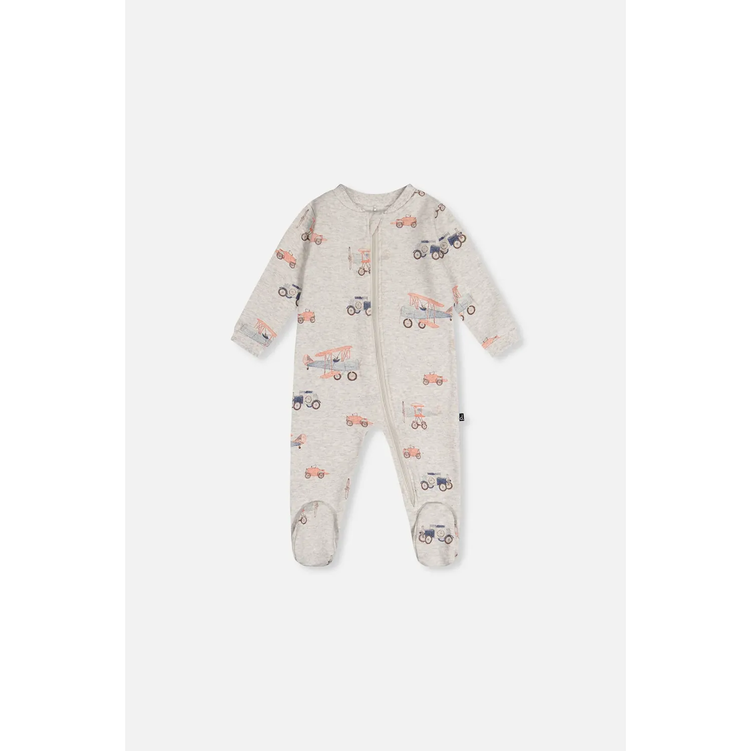 GREY SLEEPER AIRPLANE PRINT 2WAY ZIP CLOSURE / J20PA40-2J237
