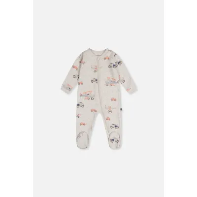 GREY SLEEPER AIRPLANE PRINT 2WAY ZIP CLOSURE / J20PA40-2J237