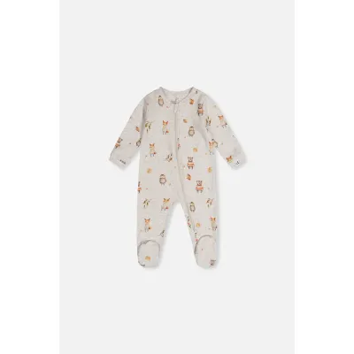 GREY SLEEPER BROWN ANIMAL PRINT 2WAY CLOSURE / J2PA40-2J240