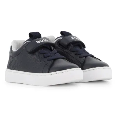 NAVY SHOE WAFFLE PRINT & WHITE PATCH TRIM / J53540-849