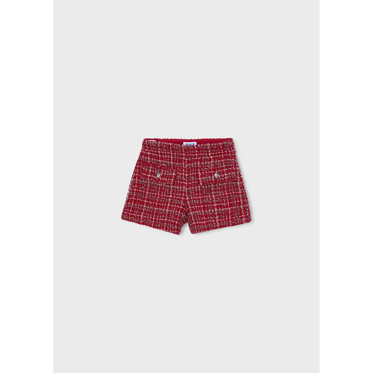 RED TWEED SHORTS / 4230-038