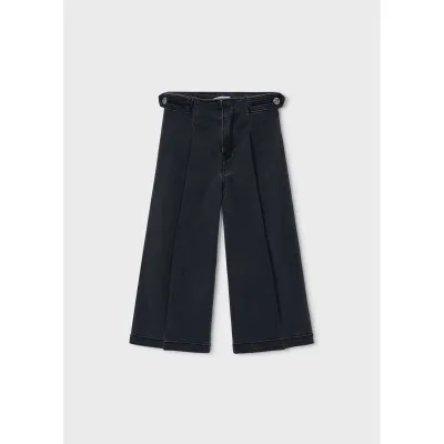 CHARCOAL DENIM PANT WIDE LEG / 4523-062