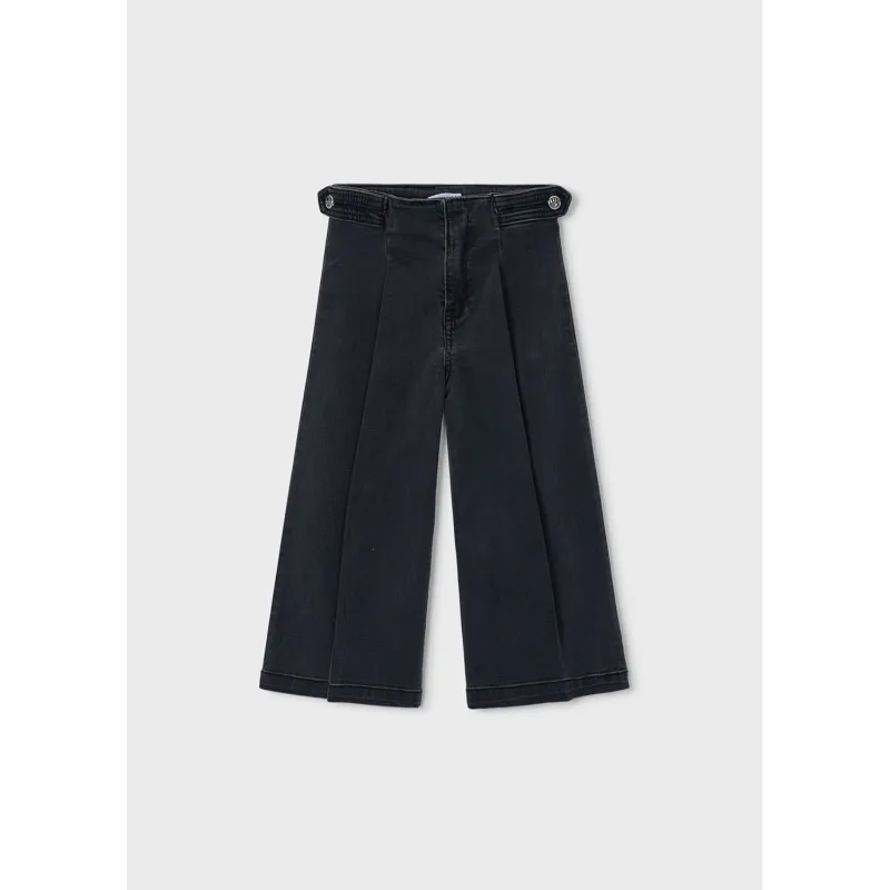 CHARCOAL DENIM PANT WIDE LEG / 4523-062