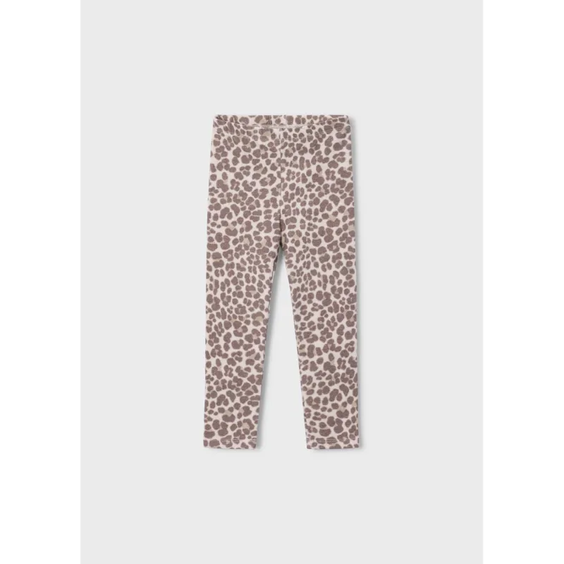 BEIGE & BROWN PAW PRINT LEGGING / 4701-072