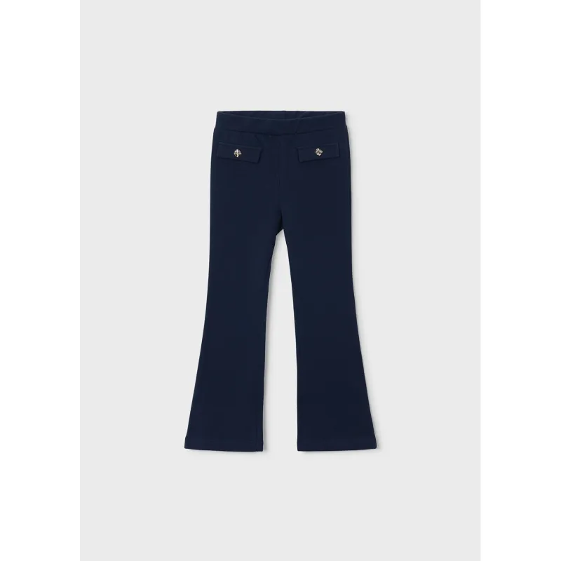 NAVY FLEECE FLARE LEGGING / 4731-031